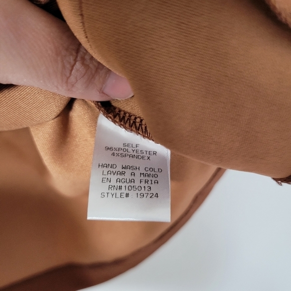 Andree by Unit Puff Sleeve Chestnut Brown Blazer Size S - Picture 11 of 11